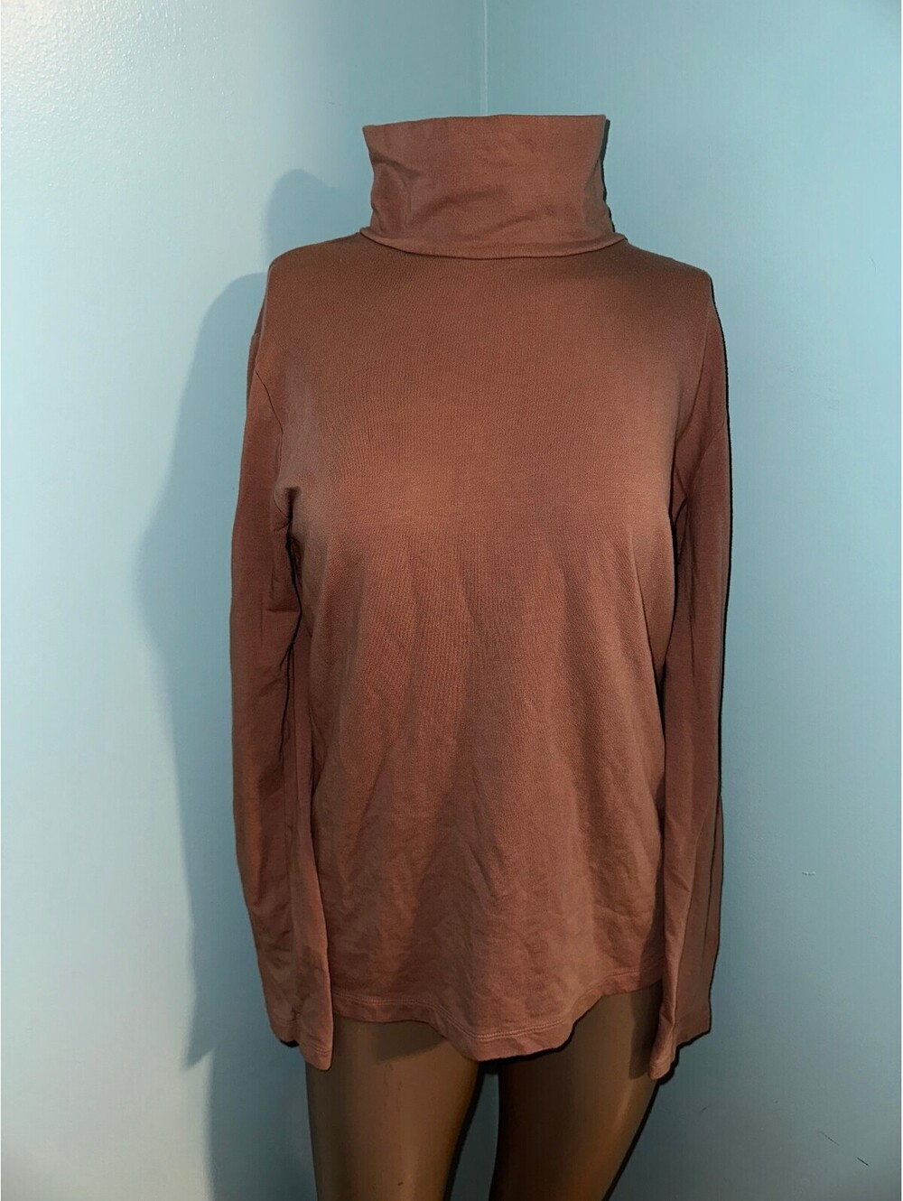 Uniqlo Women's Pink Heattech Extra Warm Turtleneck Sweater L